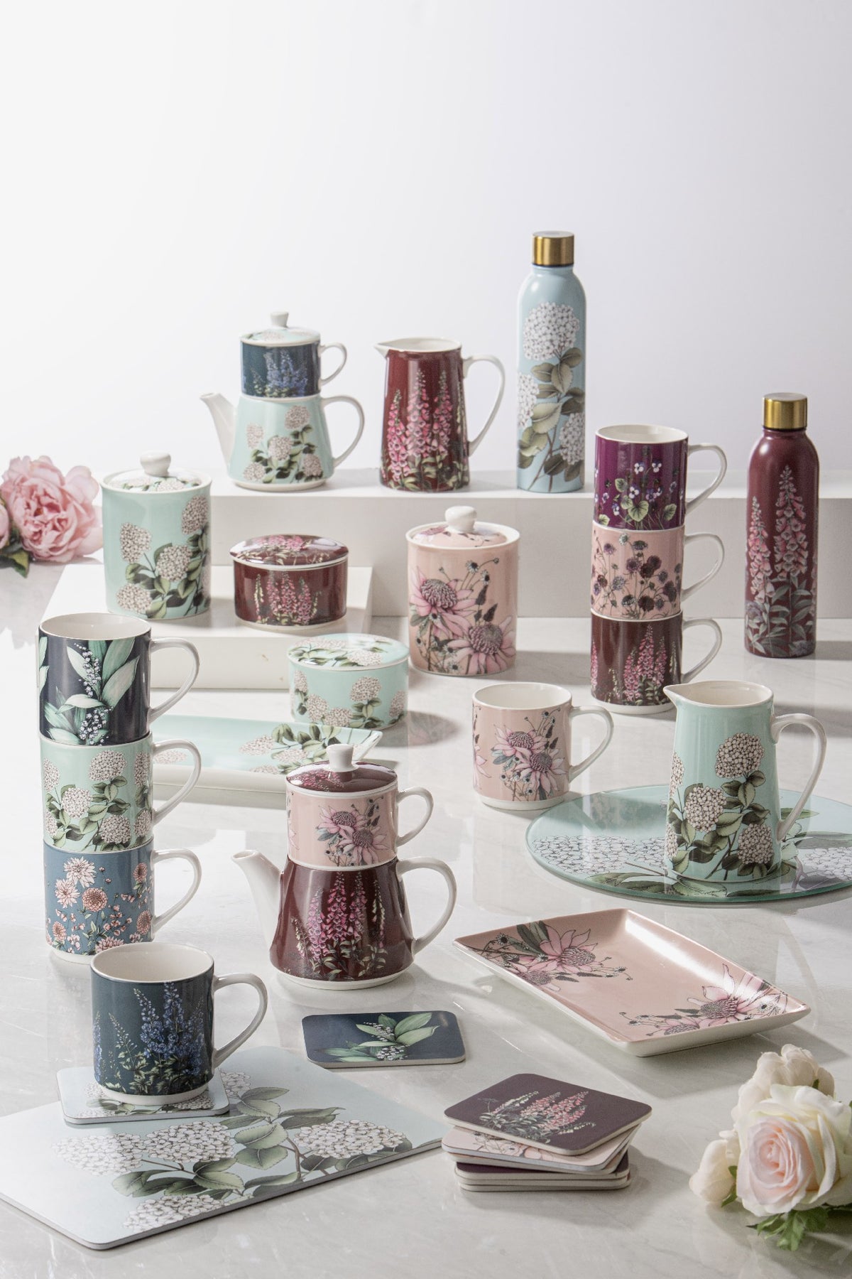 Secret Garden Maroon Drink Bottle