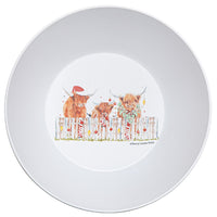 Coo Christmas Large Melamine Salad/chip Bowl