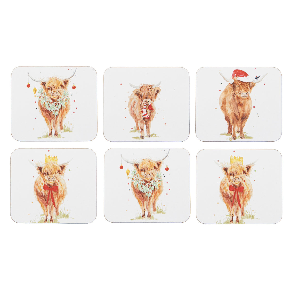 Coo Christmas 6pk Coasters