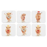Coo Christmas 6pk Coasters