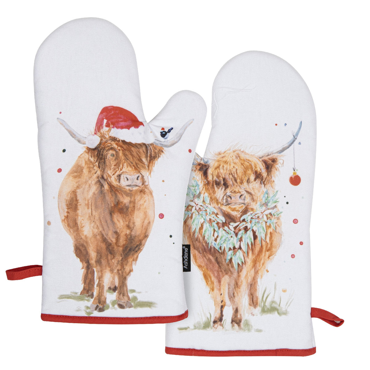 Coo Christmas 2pk Oven Mitts