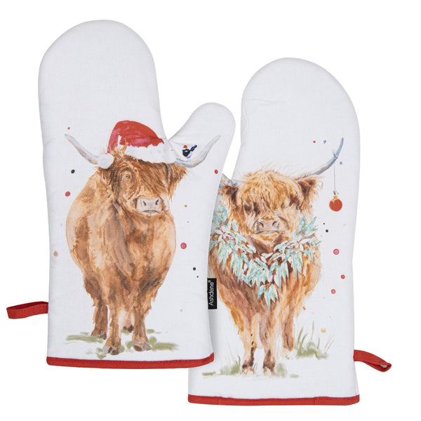 Coo Christmas 2pk Oven Mitts