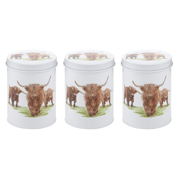 Highland Herd 3pk Canisters 