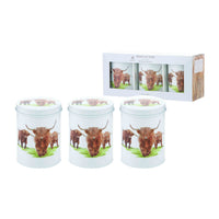 Highland Herd 3pk Canisters 