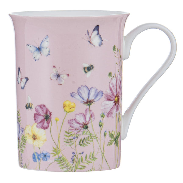 Garden Soiree Can Mug 340ml - Pink