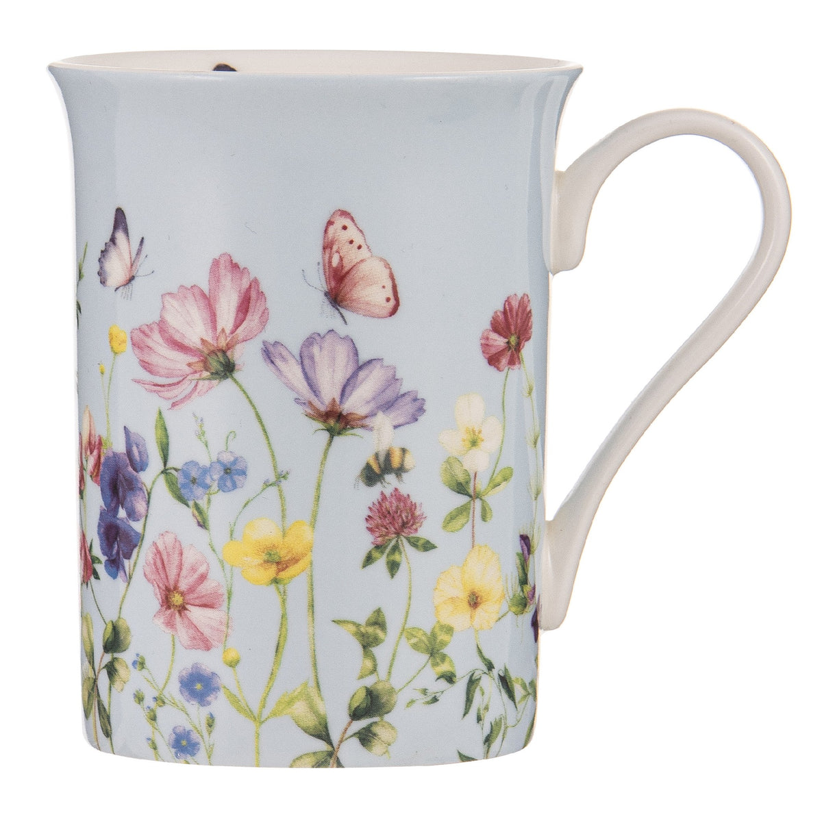 Garden Soiree Can Mug 340ml - Blue