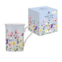 Garden Soiree Can Mug 340ml - Blue