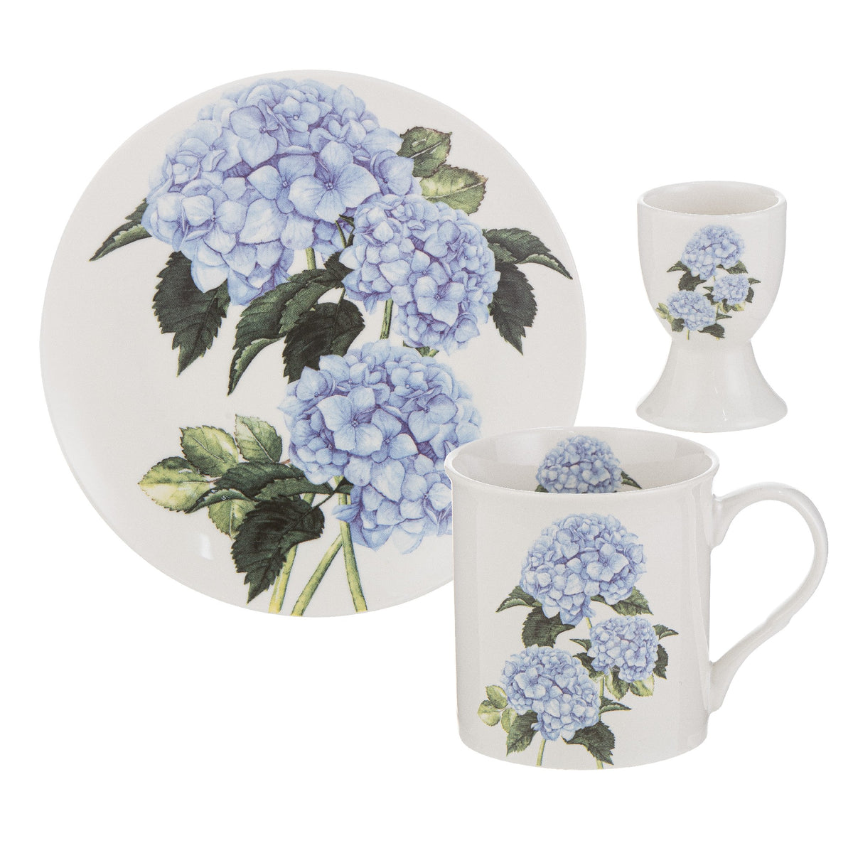 Aurielle Hydrangea Breakfast Gift Set 