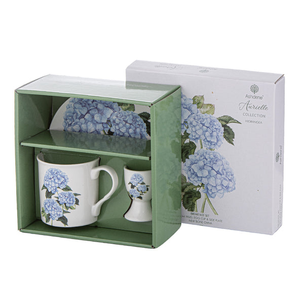 Aurielle Hydrangea Breakfast Gift Set 