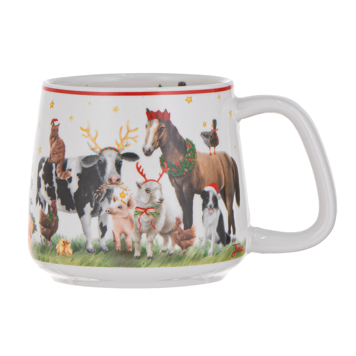 Christmas At The Farm Gift Giving Mug