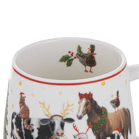 Christmas At The Farm Gift Giving Mug