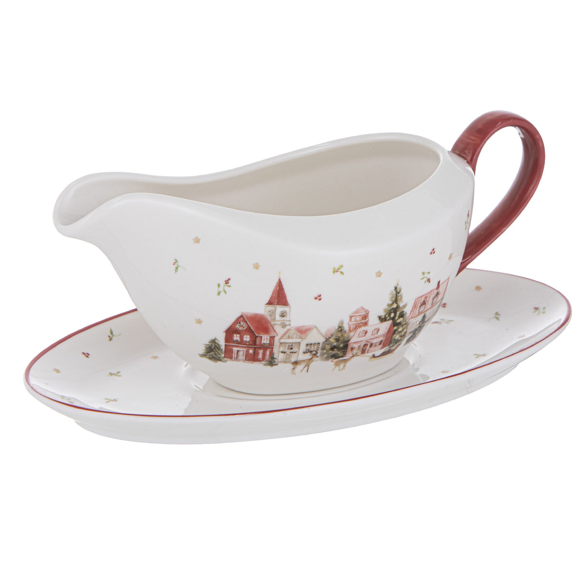 Hollybrook Gravy Boat & Saucer