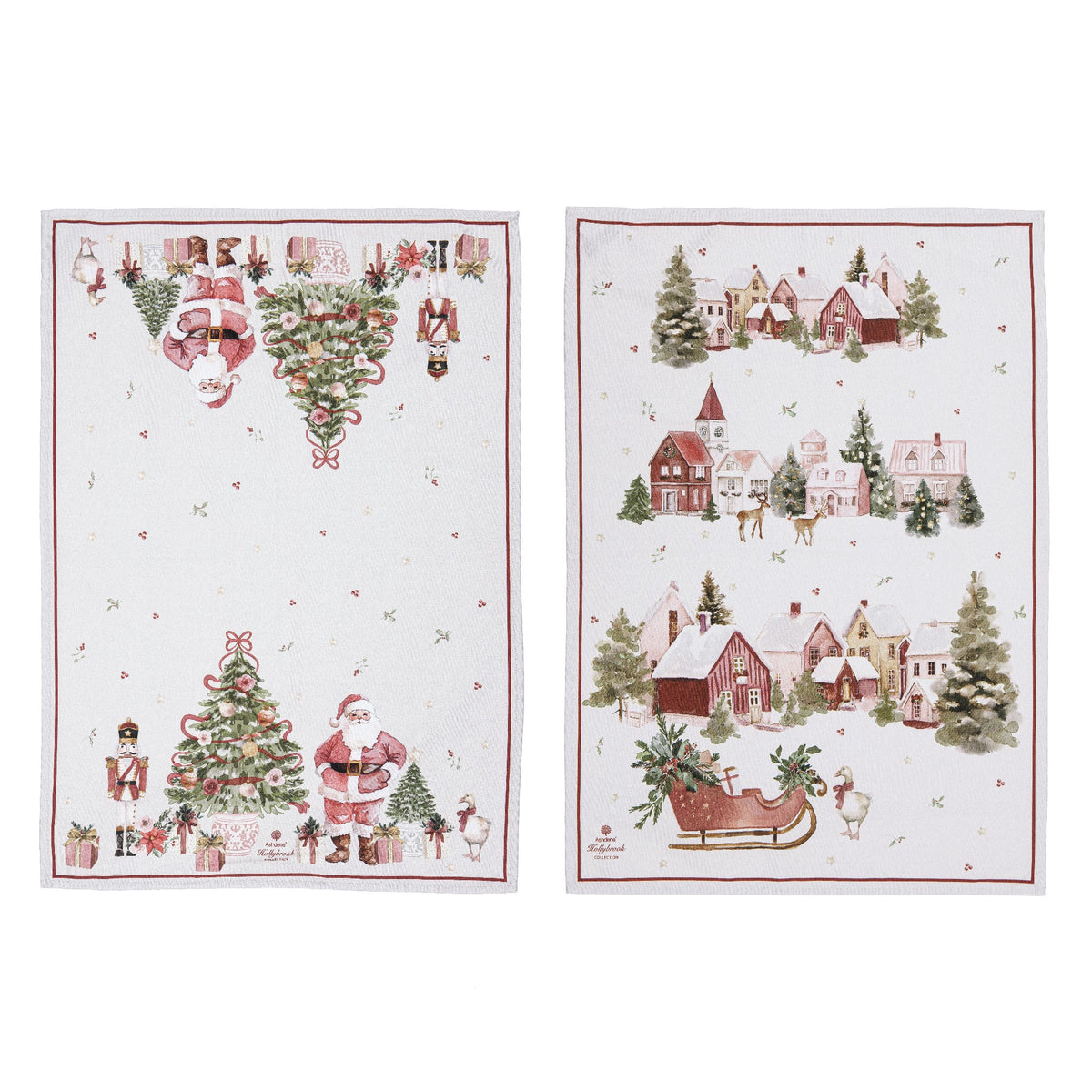 Hollybrook 2pk Tree Kitchen Teatowel