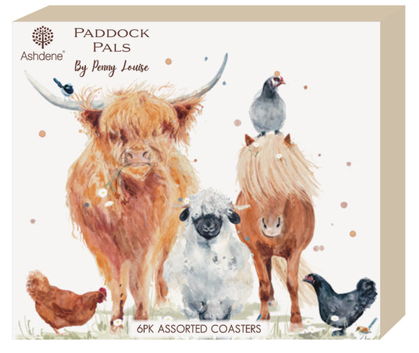 Paddock Pals 6pk Coasters 