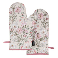 Raspberry Rose 2pk Oven Mitts