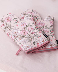 Raspberry Rose 2pk Oven Mitts