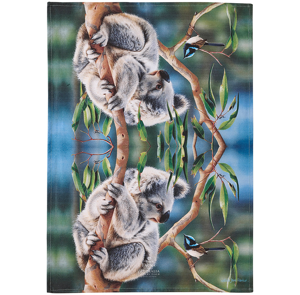 Fauna Of Australia Koala & Wren Teatowel 