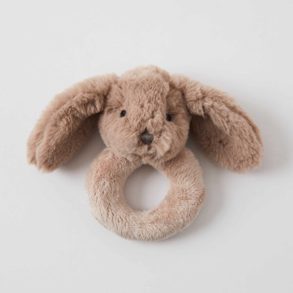 Jiggle & Giggle Rattle Bunny Taupe