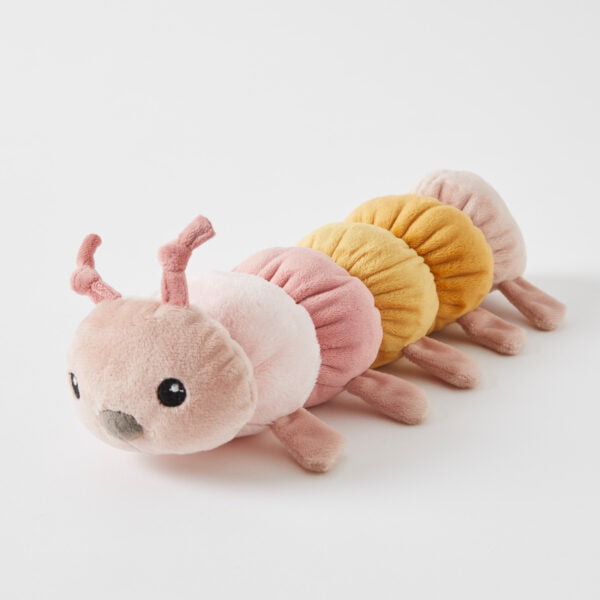 Jiggle & Giggle Caterpillar Rattle Charlie Pink 
