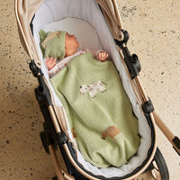 Jiggle & Giggle Barnyard Buddies Knitted Baby Blanket