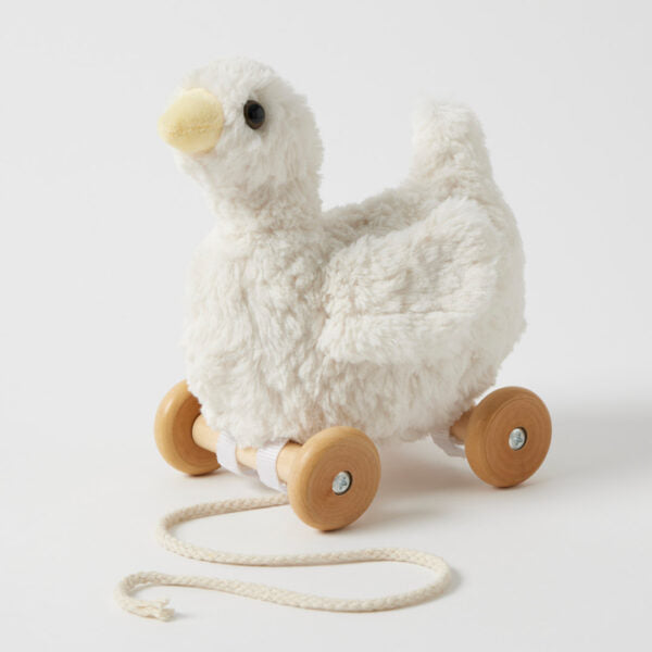 Jiggle & Giggle Duck Plush Pull Along