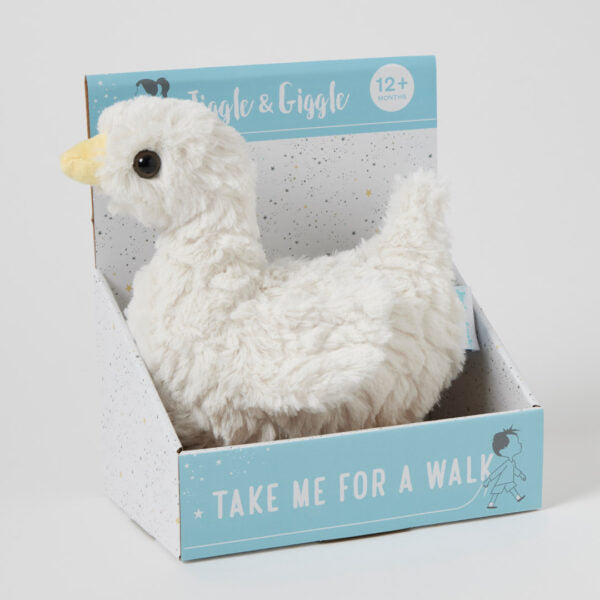 Jiggle & Giggle Duck Plush Pull Along
