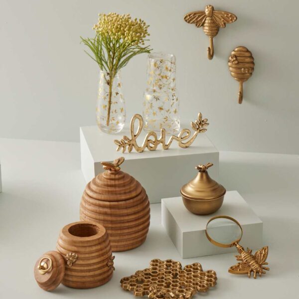 Beehive Wall Hook Gold