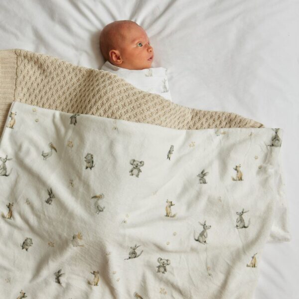 Jiggle & Giggle Little Aussie Critters Soft Fleece Blanket