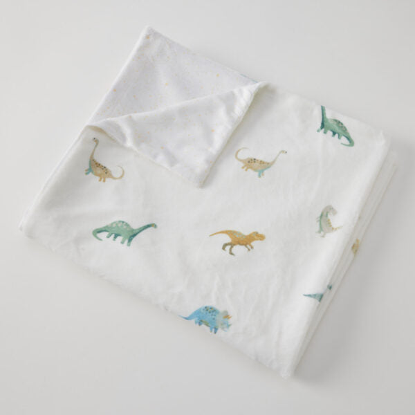 Baby Blanket Fleece Dallying Dinosaurs