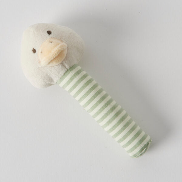 Jiggle & Giggle Stripe Duck Rattle 