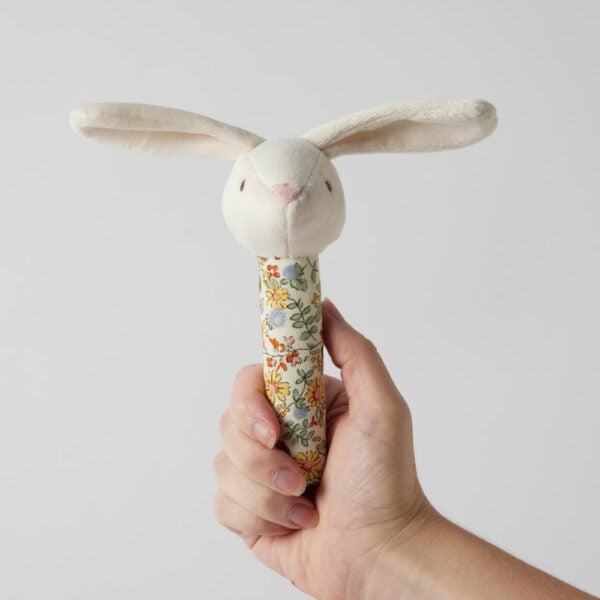 Jiggle & Giggle Floral Bunny Rattle