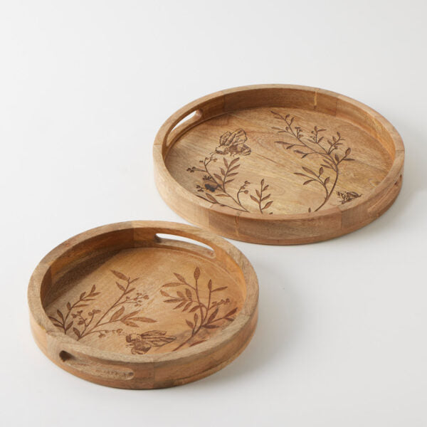 Botanical Buzz Trays Set Of 2