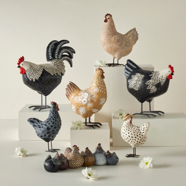 Broody Chicken Sculpture