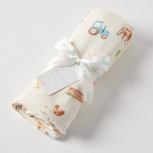Jiggle & Giggle Barnyard Jersey Wrap