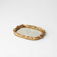 Bow Mirrored Tray Small 