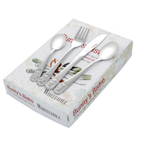 Baby Cutlery Stainless Steel Teddy Design Set Of 4