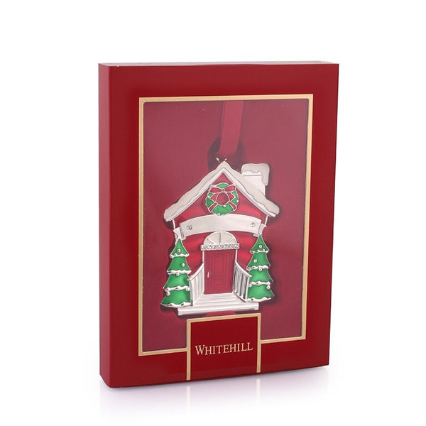 Christmas Decoration Metal Hanging Our Home With Gift Box 