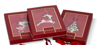 Christmas Decoration Metal Silver Hanging Snowman With Gift Box