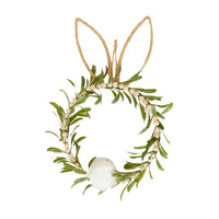 Bead Wood Bunny Easter Wreath 45cm
