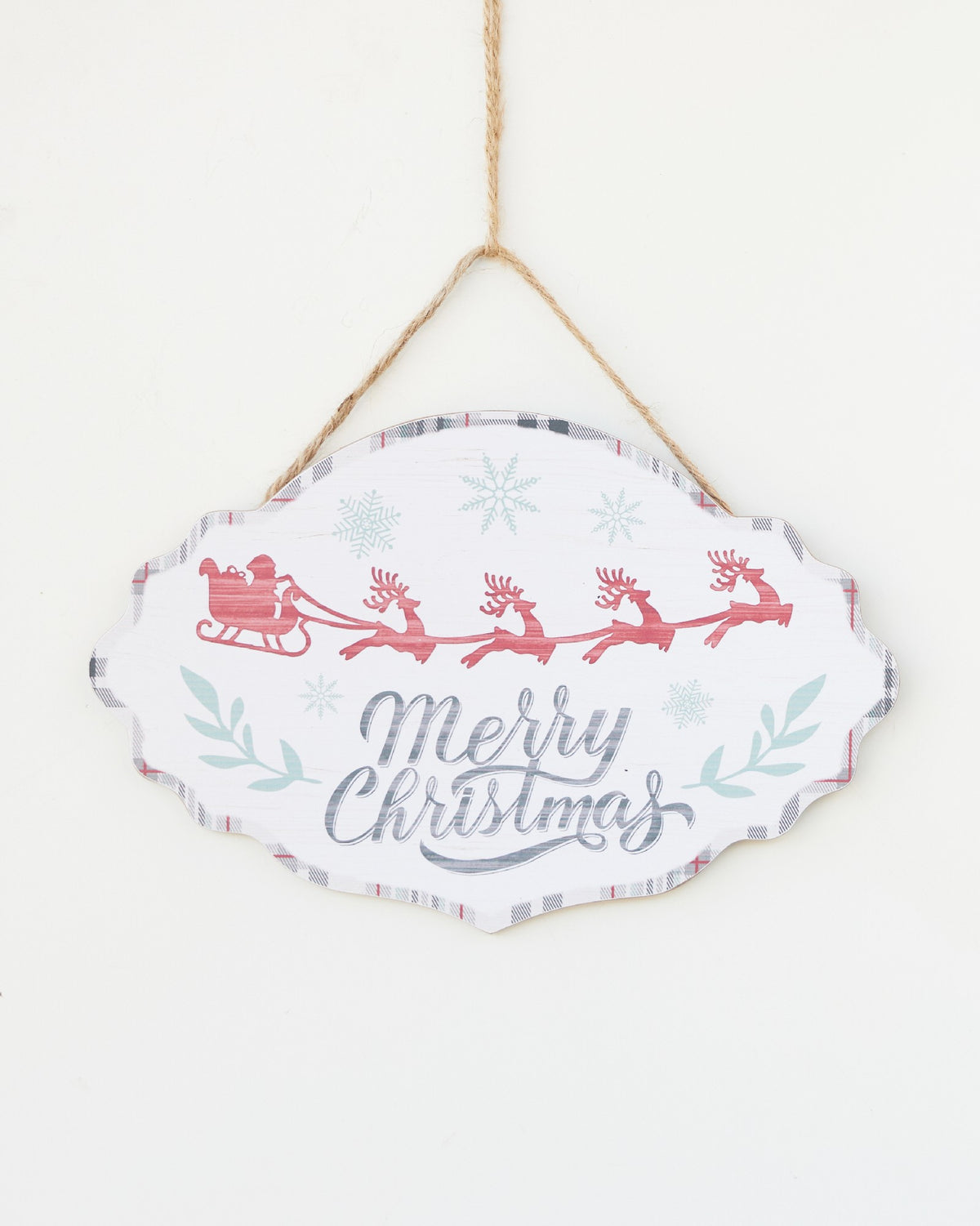 SIGN MERRY CHRISTMAS PLAQUE