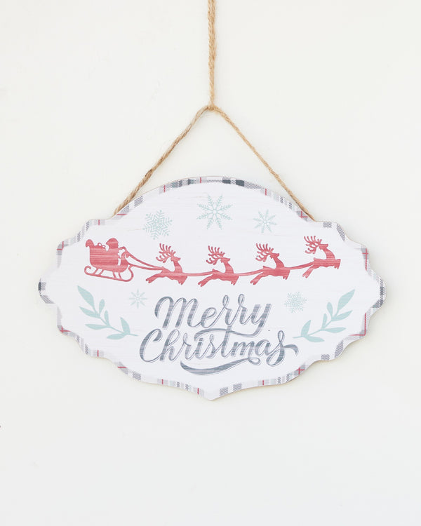 SIGN MERRY CHRISTMAS PLAQUE