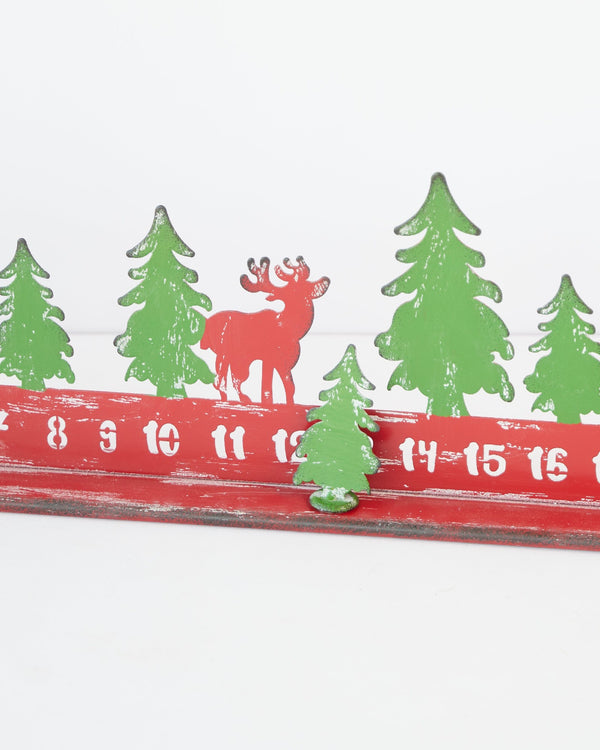 CHRISTMAS ADVENT SCAPE CALENDAR TIN 60CM