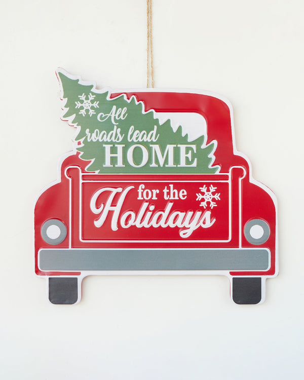 CHRISTMAS SIGN HOME FOR THE HOLIDAYS