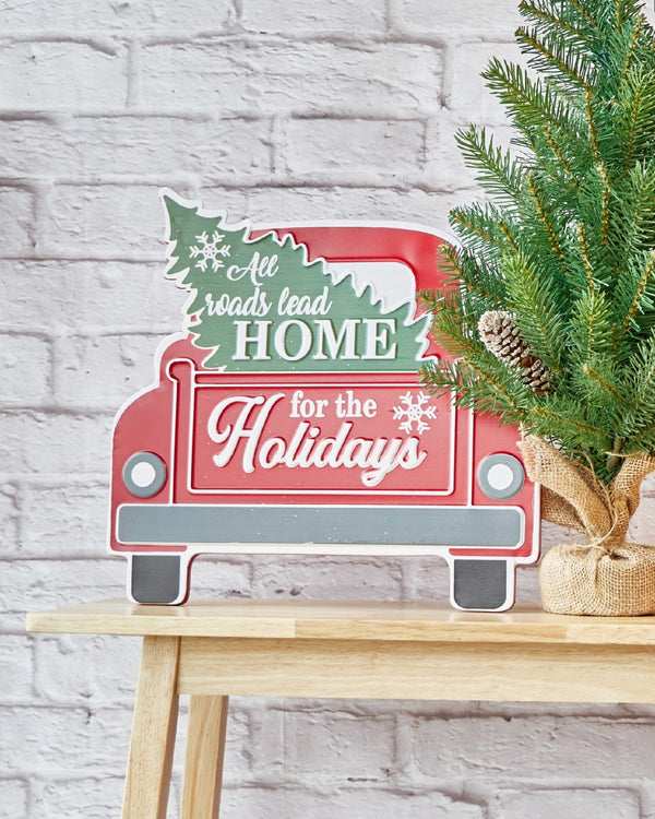CHRISTMAS SIGN HOME FOR THE HOLIDAYS