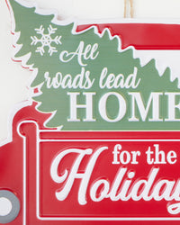 CHRISTMAS SIGN HOME FOR THE HOLIDAYS