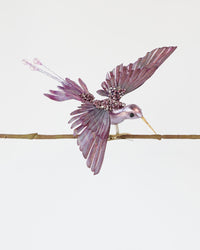 HUMMINGBIRD DECORATION PURPLE