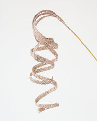 CHRISTMAS CURL GLITTER SPRAY ROSE GOLD 