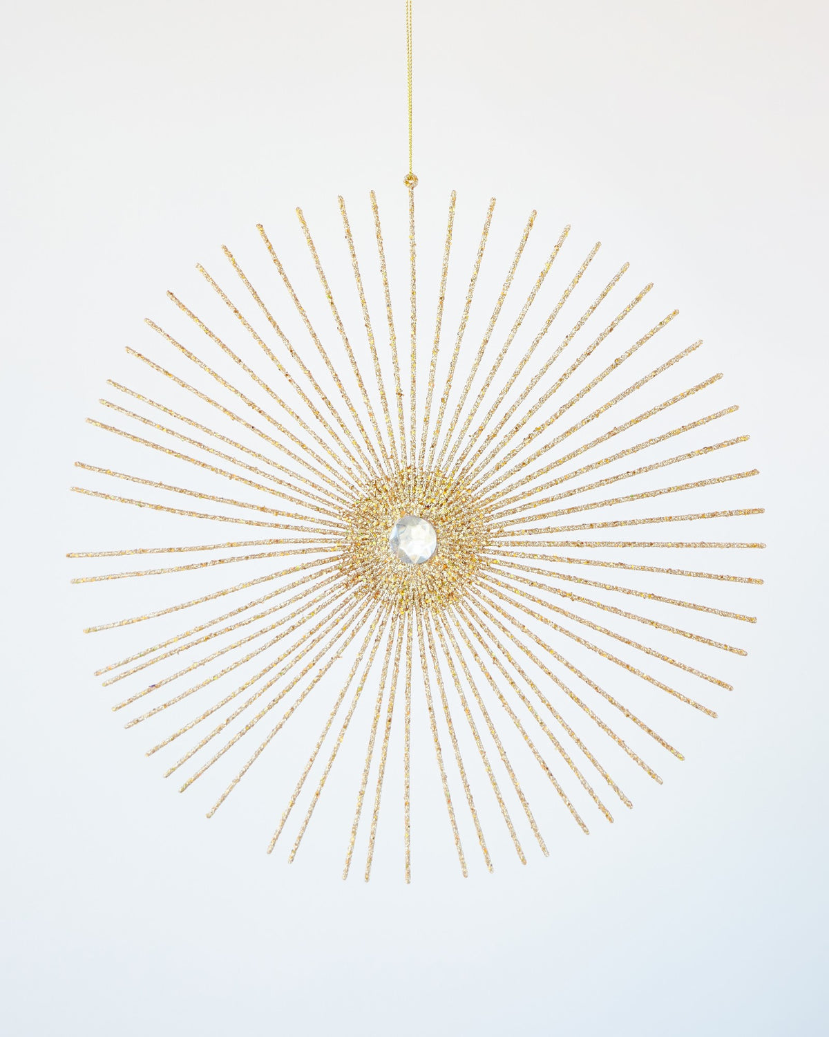 CHRISTMAS DECORATION RAYS ORNAMENT CHAMPAGNE 27.5CM 