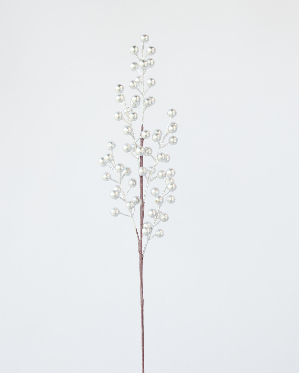 CHRISTMAS SPRAY BERRY SILVER  65CM