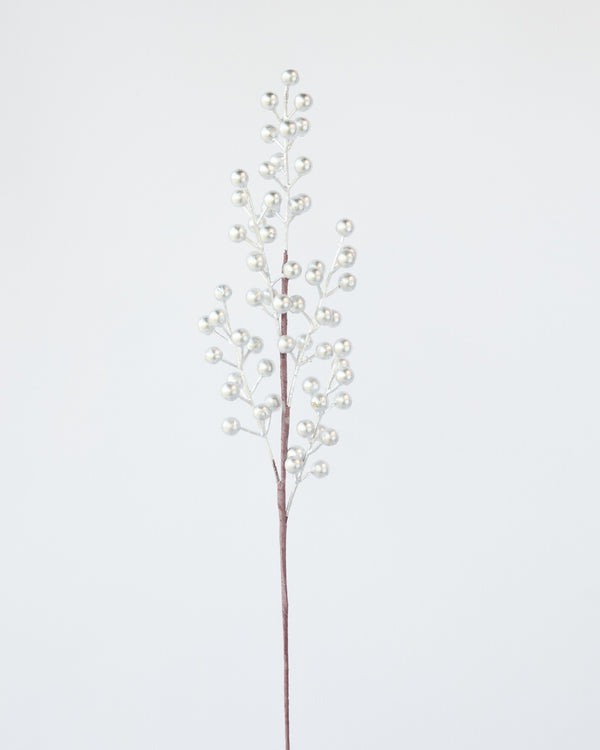 CHRISTMAS SPRAY BERRY SILVER  65CM